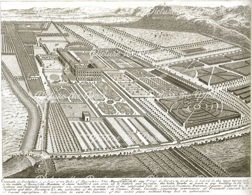 Plan of the Chatsworth Estate, c 1800?