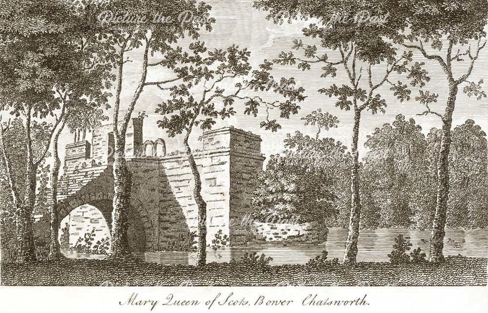 Mary Queen of Scots Bower, Chatsworth Estate, c 1825?