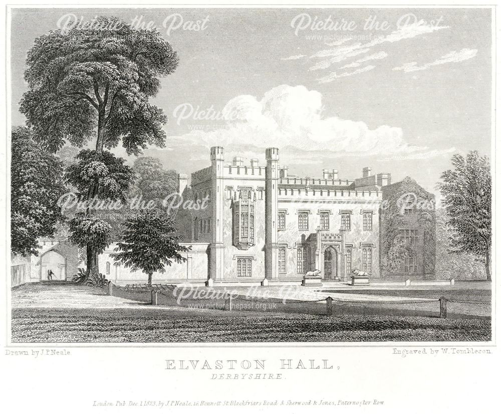 Elvaston (Hall) Castle, off Borrowash Lane, Elvaston, c 1750s