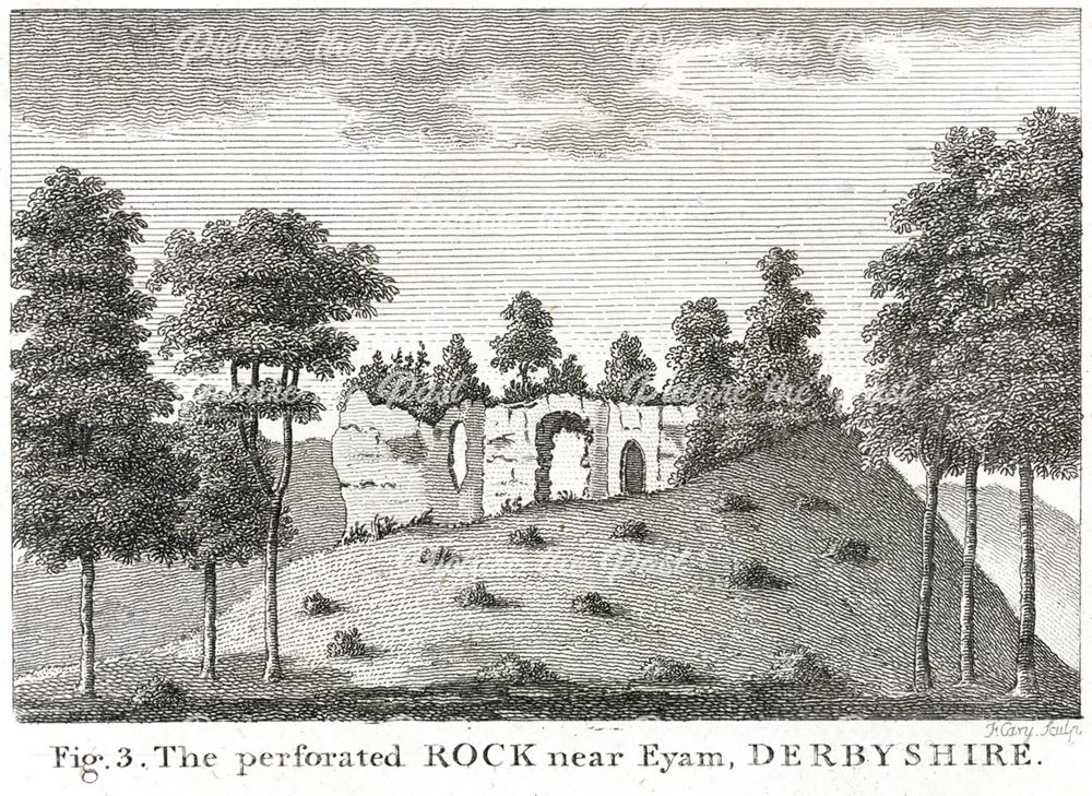 Perforated Rock, The Delf, Eyam, c 1700s ?