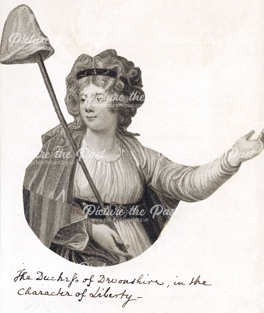 Duchess of Devonshire in the Character of Liberty, c 1790?