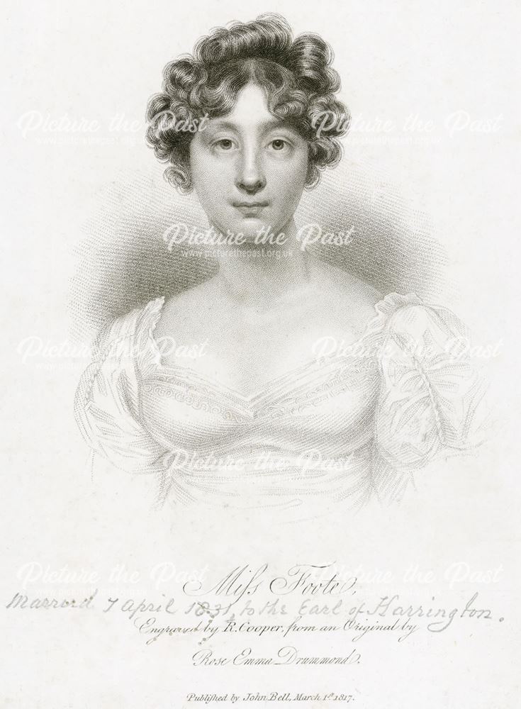 Miss Maria Foote (c 1797-1867) Later Countess of Harrington, 1817