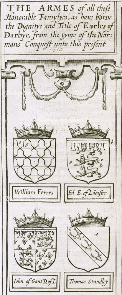 Armes of Earles of Derbye, c 1610