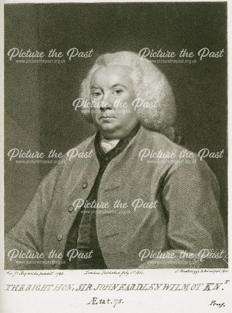 Sir John Eadley Wilmot, Judge, (1709-1792), Osmaston, Derby, 1785