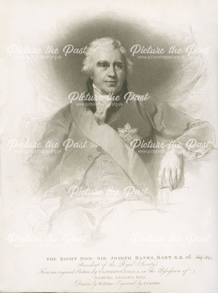 Sir Joseph Banks, Bart (1743-1820), President of the Royal Society, Overton Hall, Ashover, c 1770s?