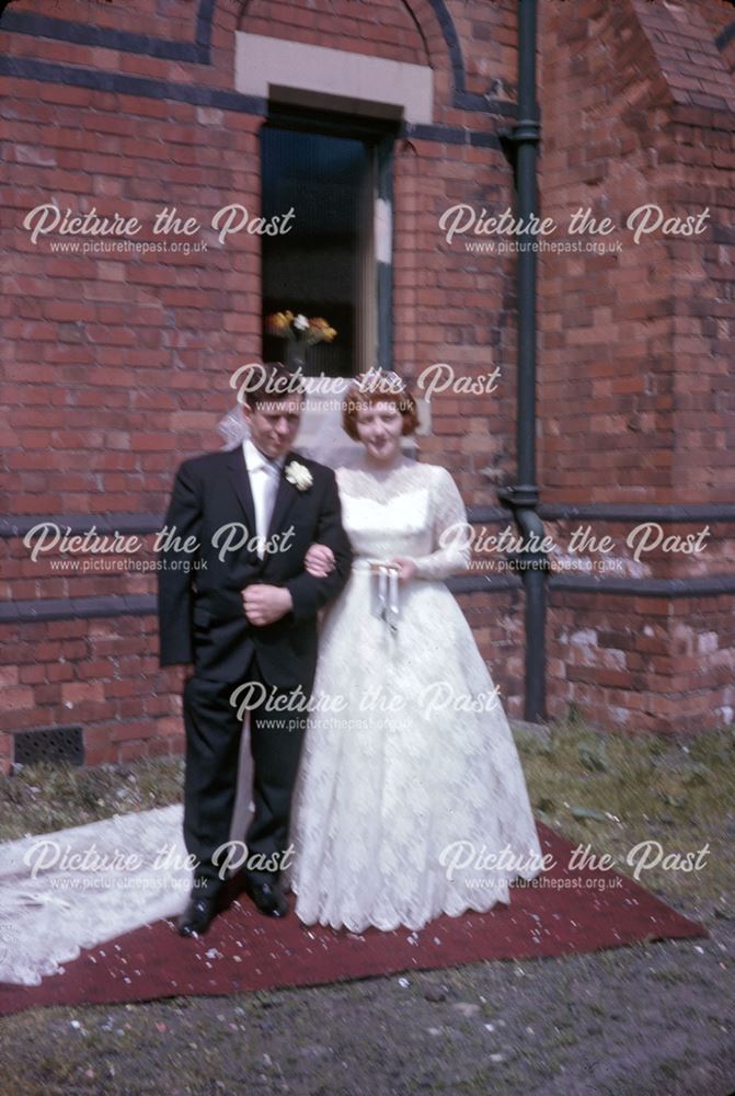 Wedding, Baptist Church, Forest Street, Kirkby in Ashfield, 1963