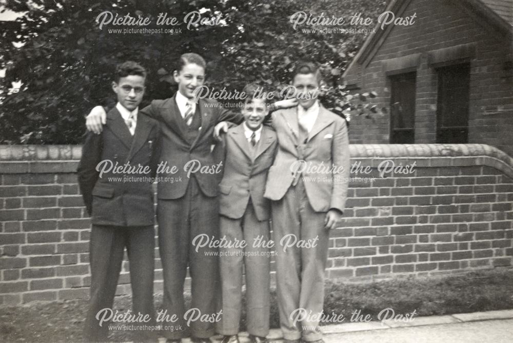 Outside Bethel Methodist Church, Victoria Street, South Normanton, 1936/37