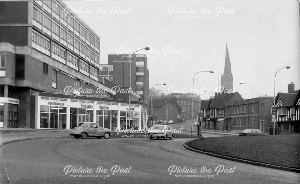 Jack Boult's, junction of Markham Road, Lordsmill Street and Derby Road, Chesterfield, c 1965