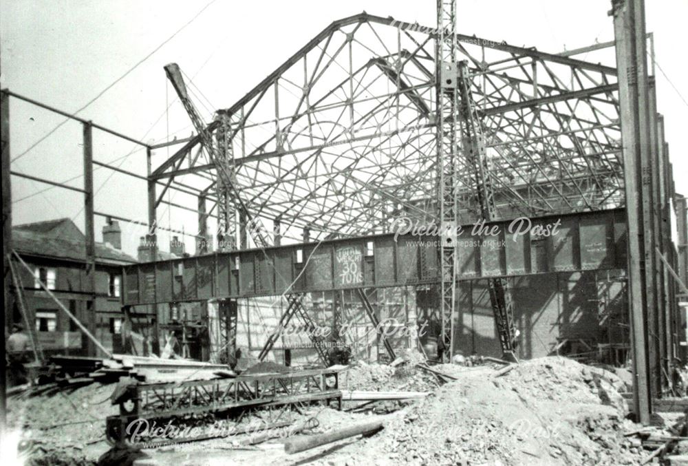 Building of the Regal Cinema, Cavendish Street, Chesterfield, c 1935