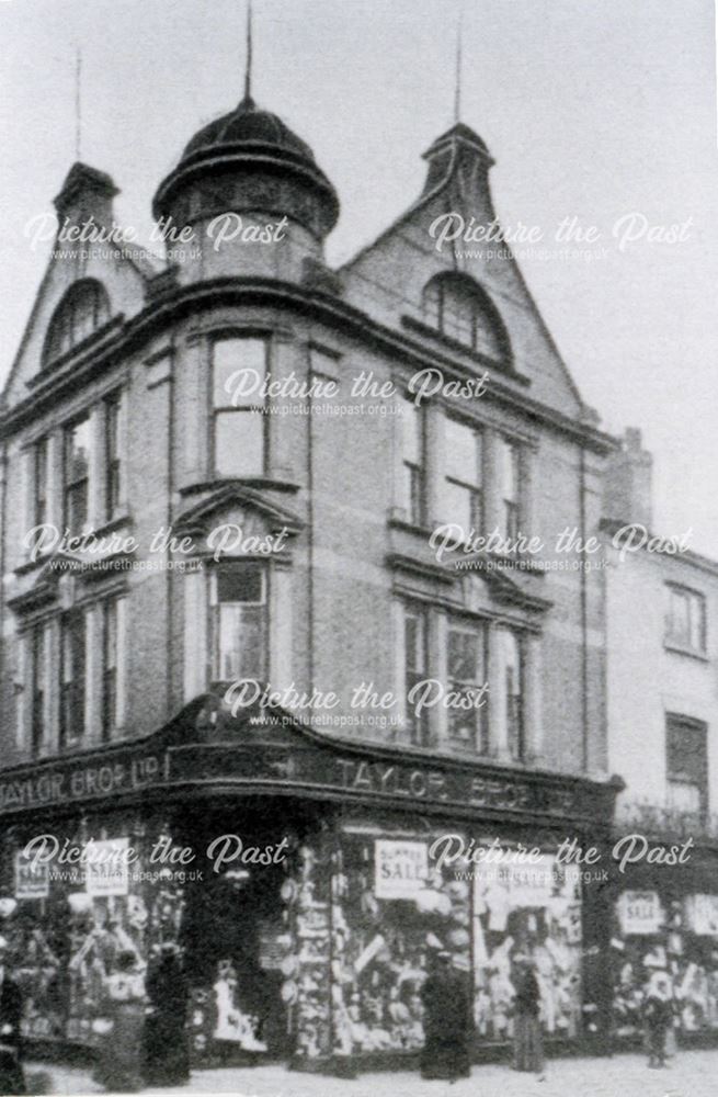 Taylor Bros Store, High Street, Chesterfield, c 1910