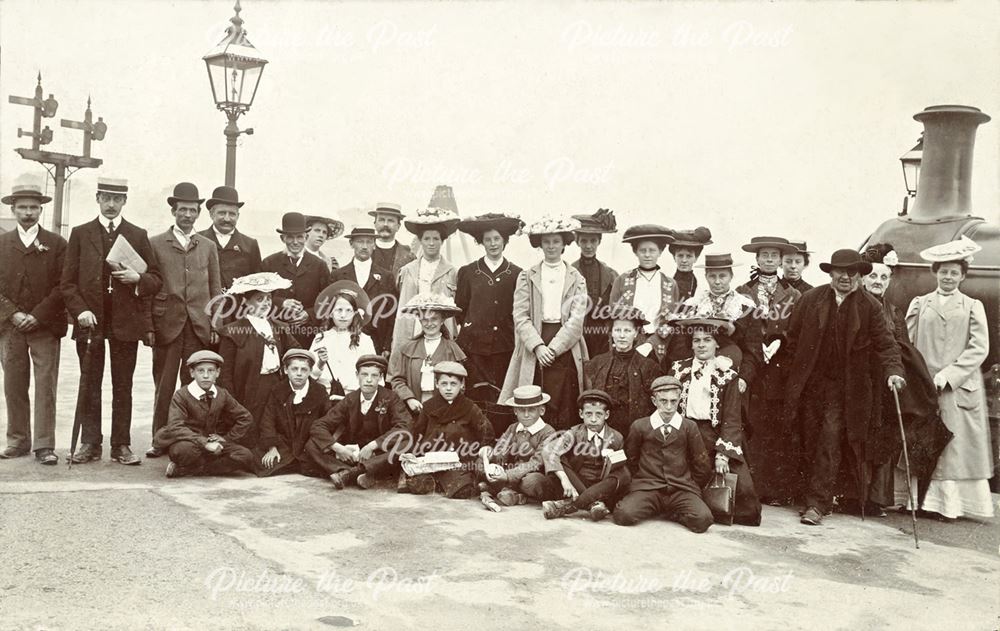 andquot;The Choirandquot;, annual outing, possibly in the Southwell area, c 1900s