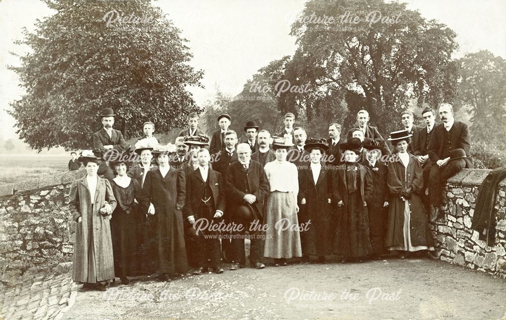 andquot;The Choirandquot;, annual outing, possibly in the Southwell area, c 1900s