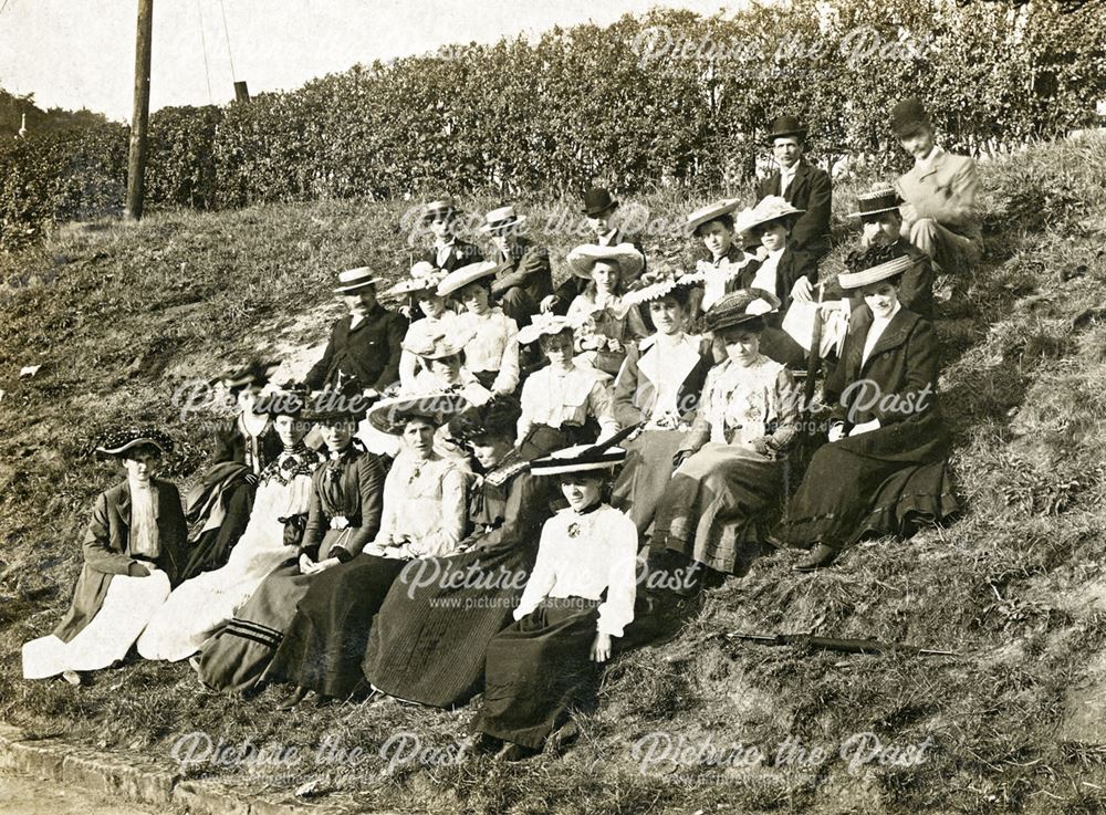 andquot;The Choirandquot;, annual outing, possibly in the Southwell area, c 1900s