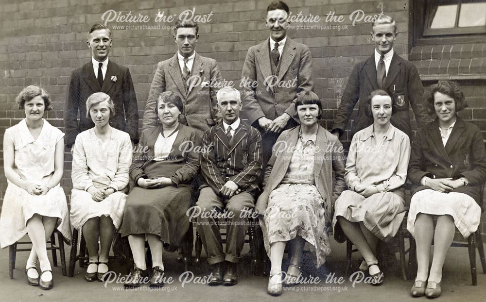 Kensington School Staff, Johns Road, Ilkeston, 1930