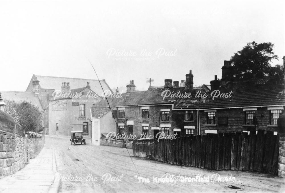 Lea Road seen from the railway bridge, Dronfield