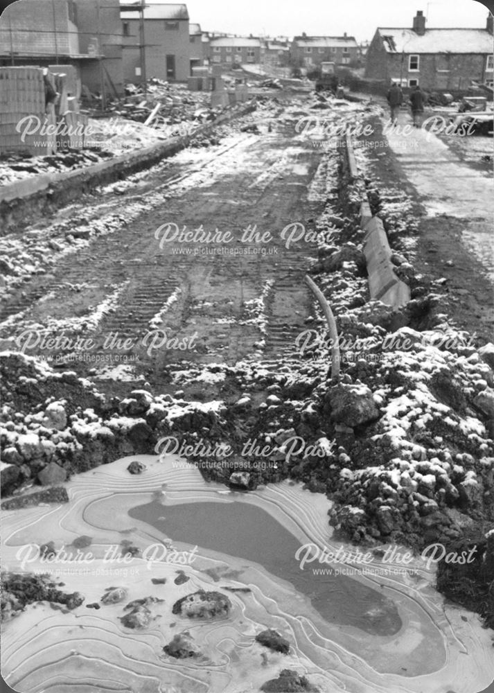 The construction of roads and housing in the Fanshaw Road Area