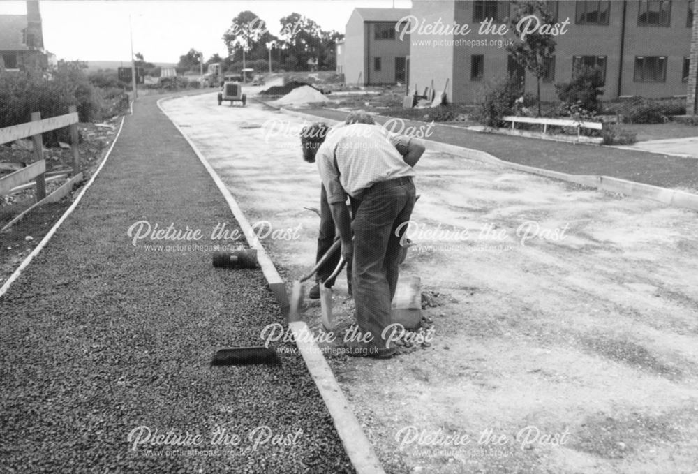 The construction of roads and housing in the Fanshaw Road Area