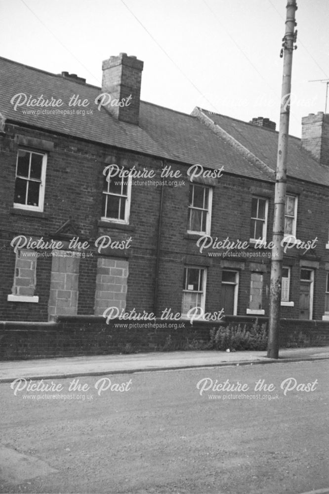 Old Hardwick Street terraced houses boarded up