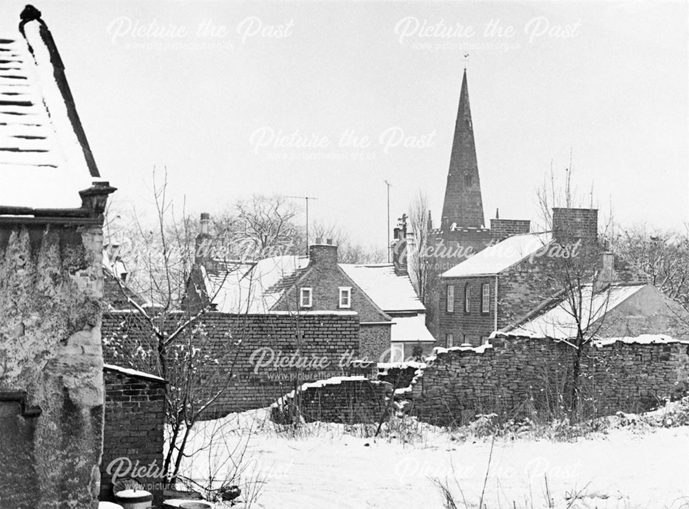 Dronfield Church from the Blue Stoops car park