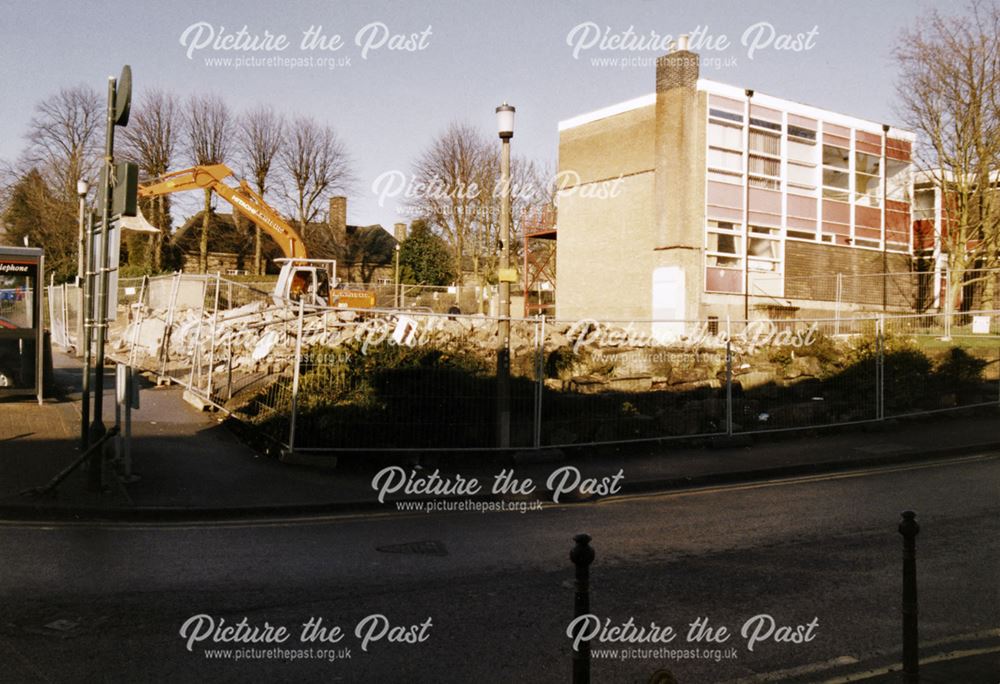 Demolition of Dronfield Civic Hall, 1999