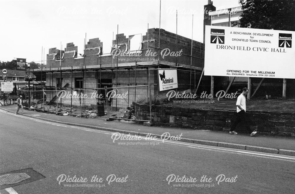 Construction of new Dronfield Civic Hall, 1999