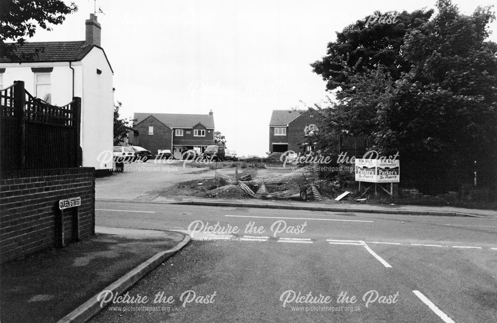 New housing development, Station Road, Pilsley, 1999