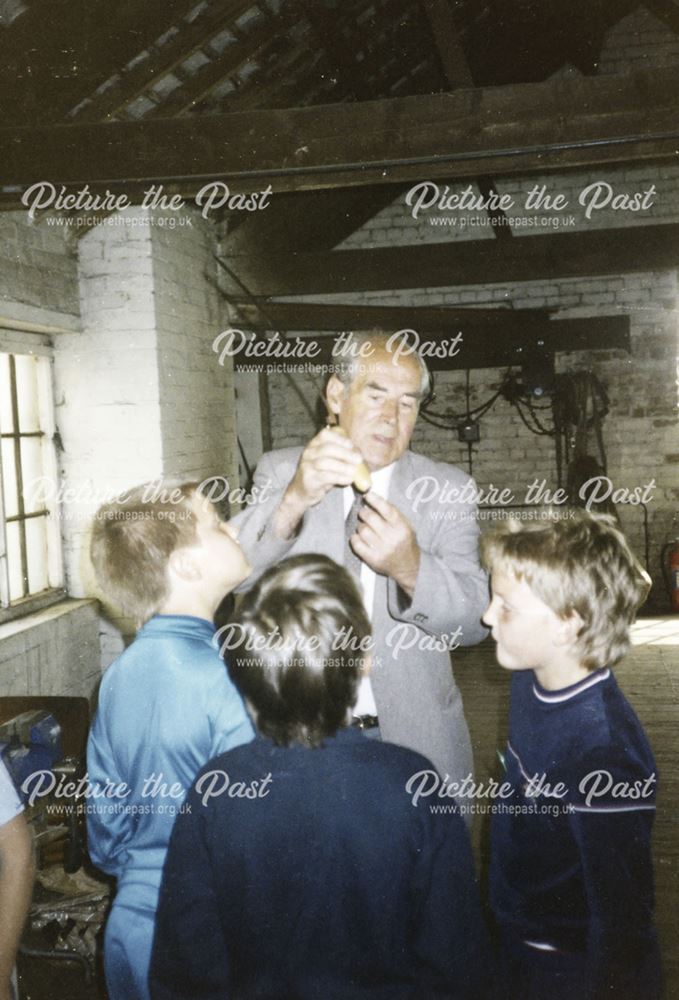 Camms School Visit to Pheonix Scythe and Sickle Works, Ridgeway, c 1988