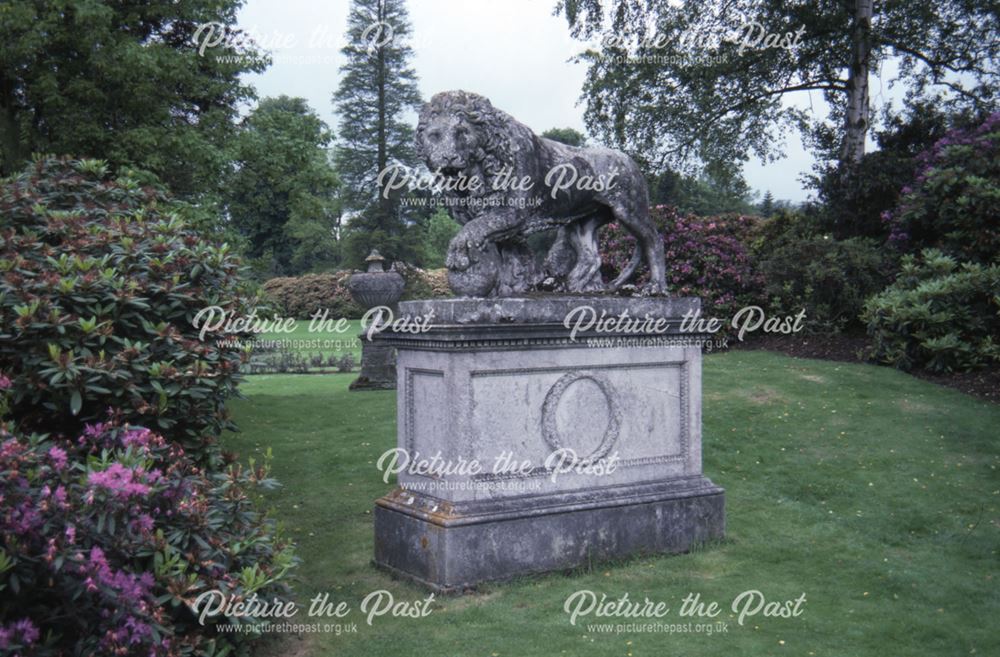 Lion Statue, Kedleston Hall, c 1987