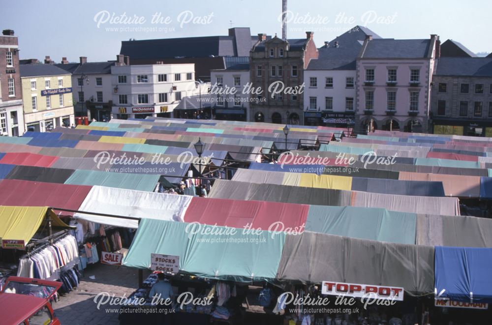 Market Place, Chesterfield, c 1987