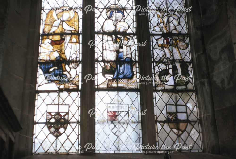 North Window in Chapel, Haddon Hall, c 1969