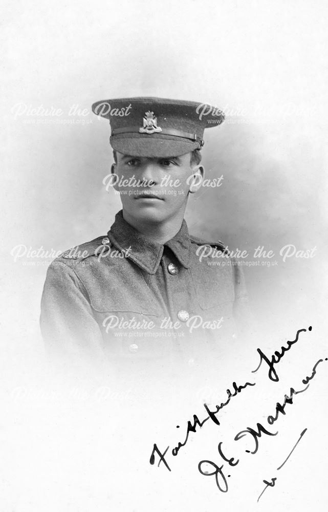 Studio portrait of soldier