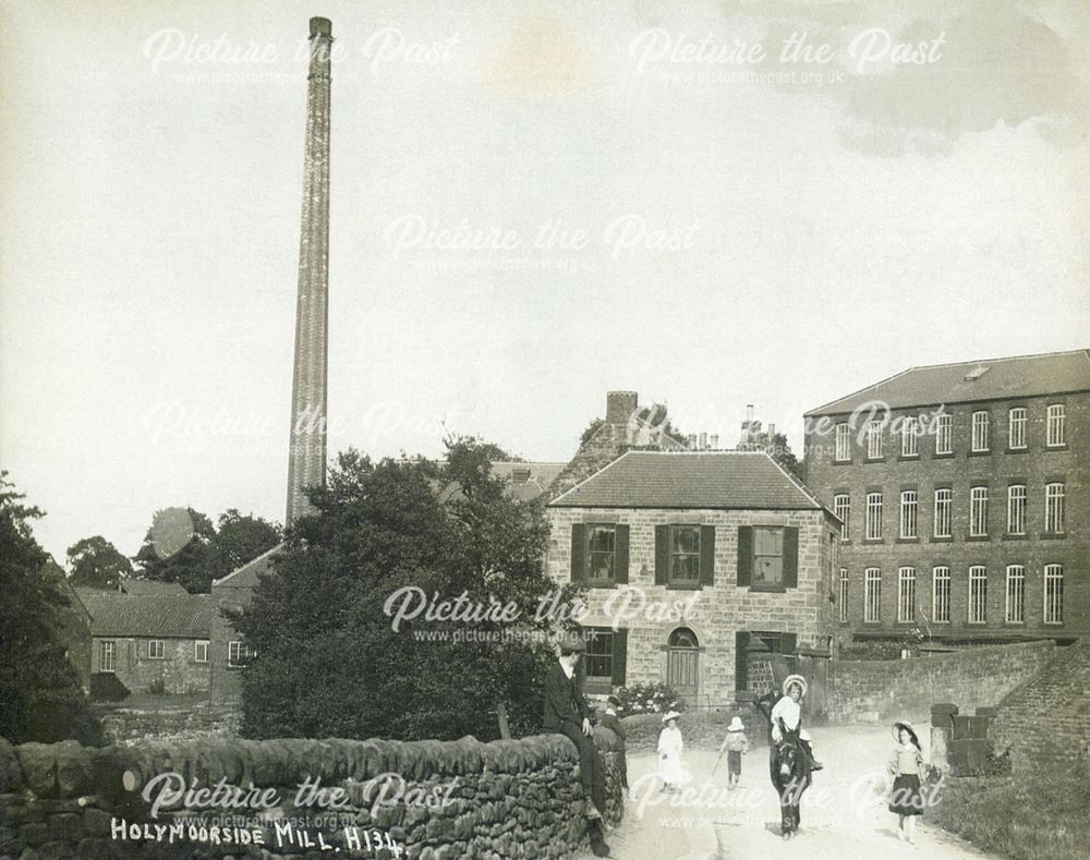 Holymoor Mills, Loads Road, Holymoorside, c 1910