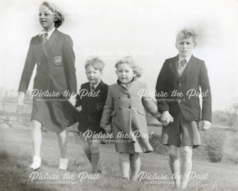 School Children in Uniform, Holymoorside, c 1955 ?