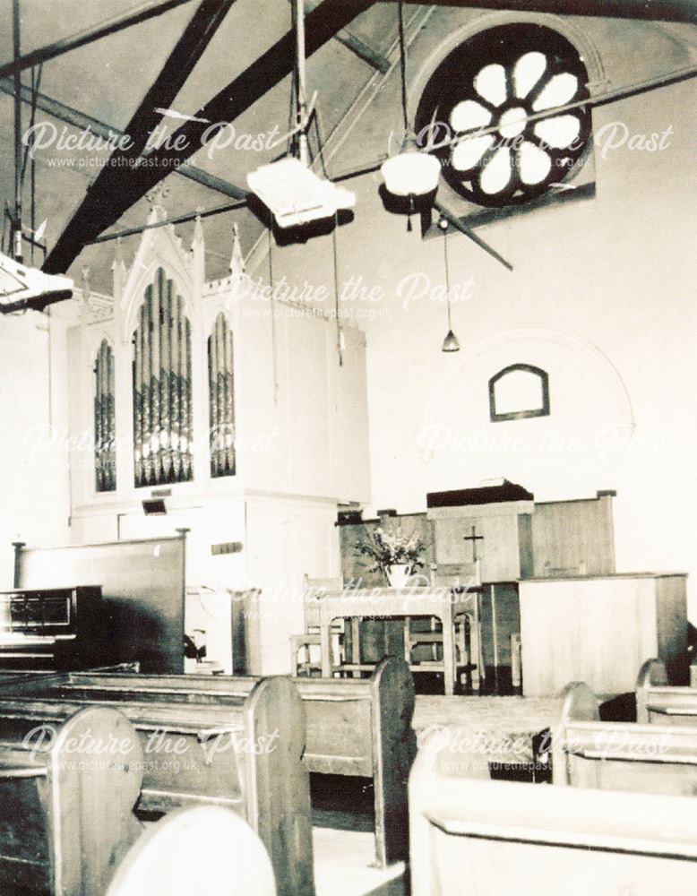 Church Interior, Holymoorside, c 1965