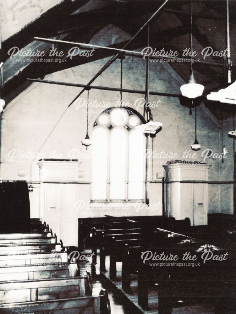 Church Interior, Holymoorside, c 1965