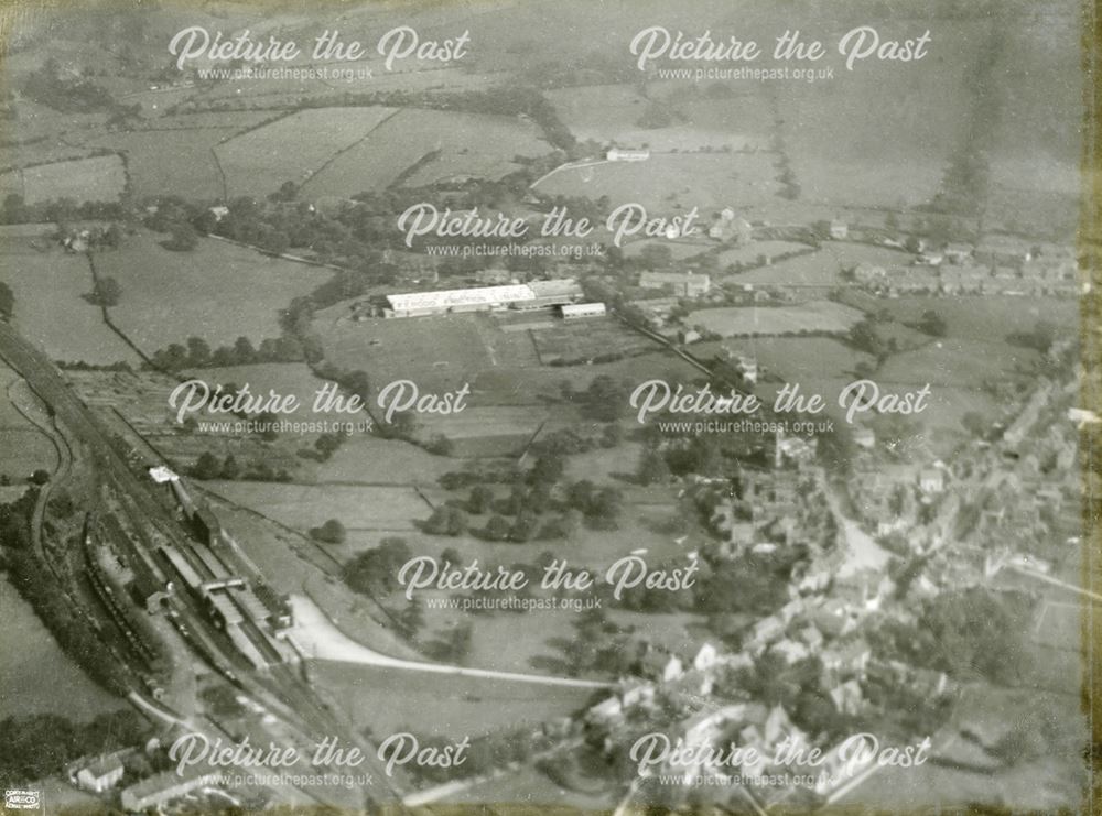 Aerial view, Chapel en le Frith, 1924