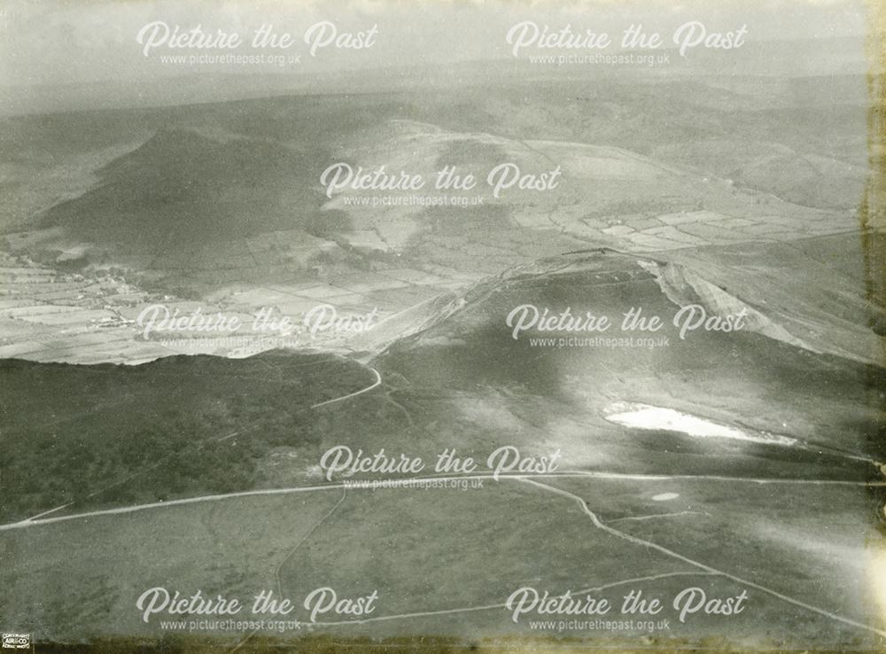 Aerial view of Mam Tor, Castleton, 1924