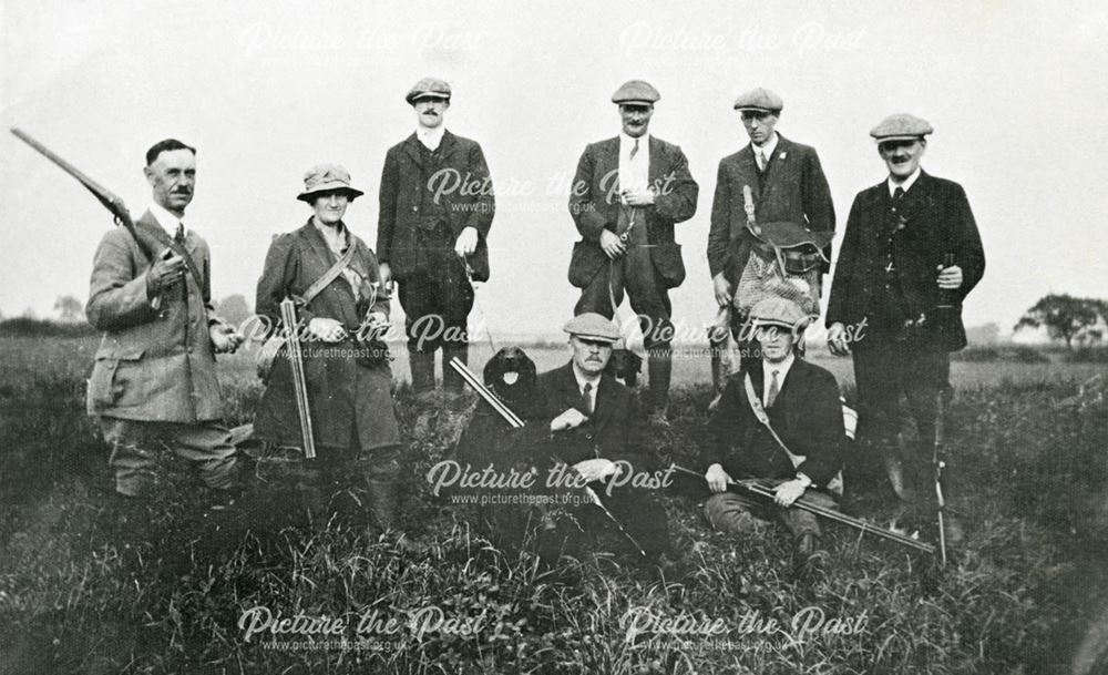 Shooting Party, Breaston, c 1920 ?