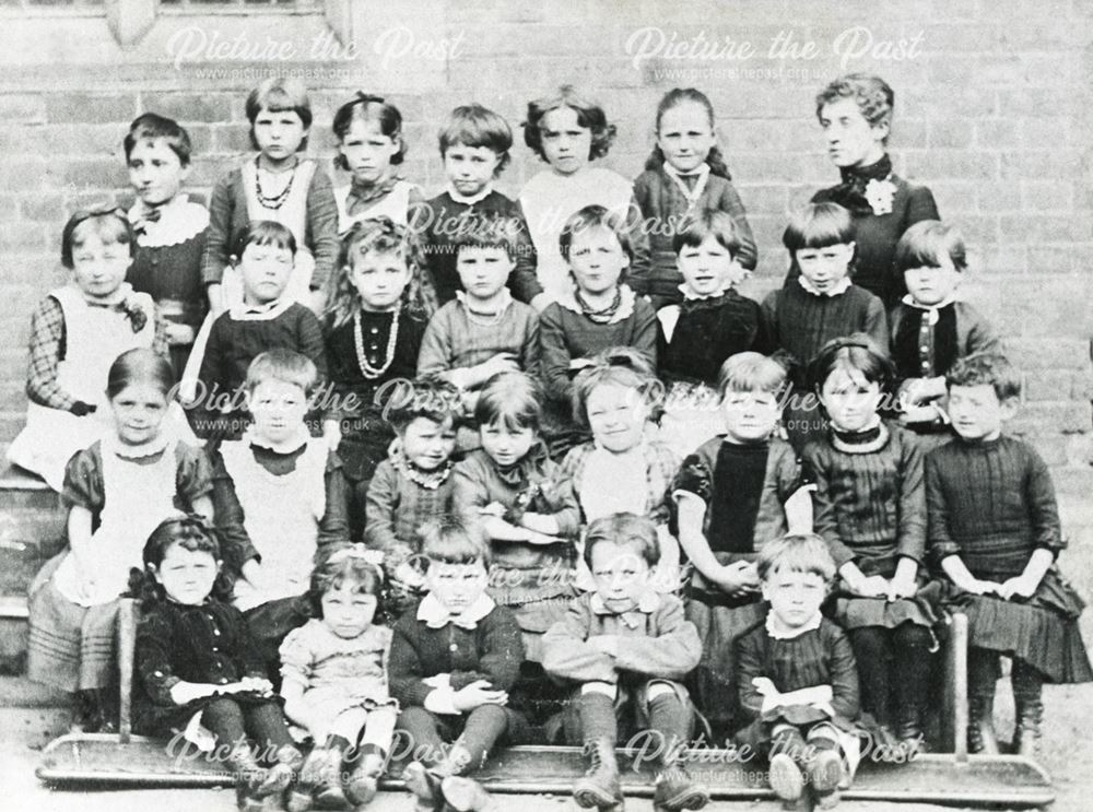 St Michael's School pupils, Breaston, c 1900 ?