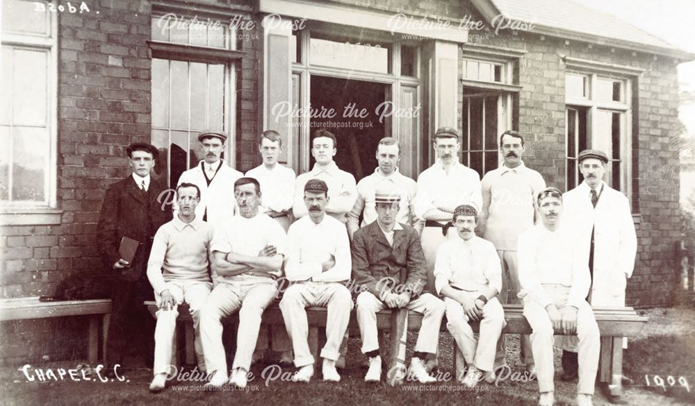 Chapel Cricket Club team, Chapel en le Frith, 1909