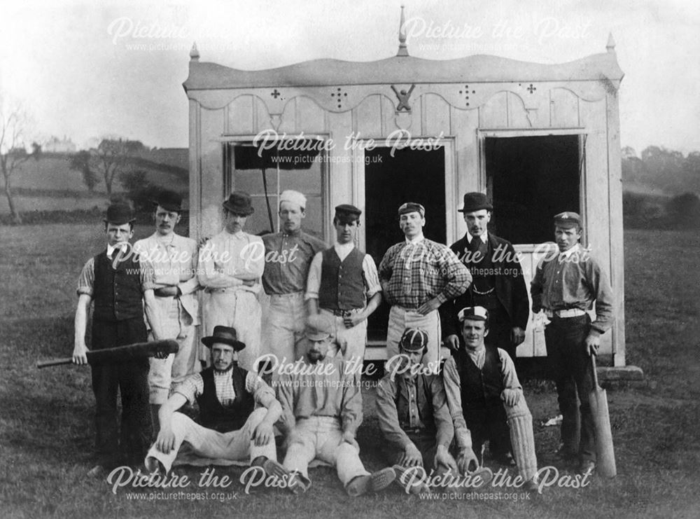 Cricket team, Chapel en le Frith, 1881