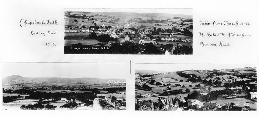 Three panoramic views, Chapel-en-le-Frith, 1912