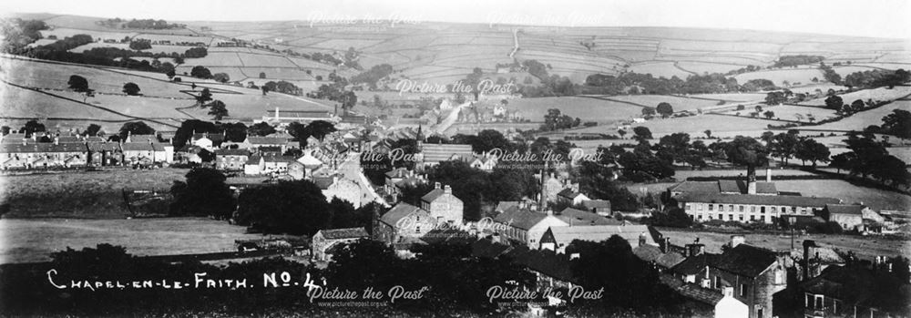 Panoramic view looking east, Chapel-en-le-Frith, 1912