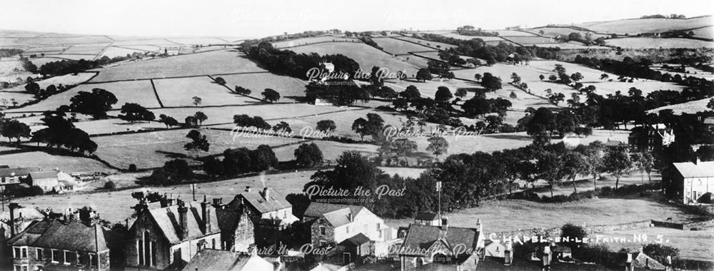 Panoramic view looking south, Chapel-en-le-Frith, 1912