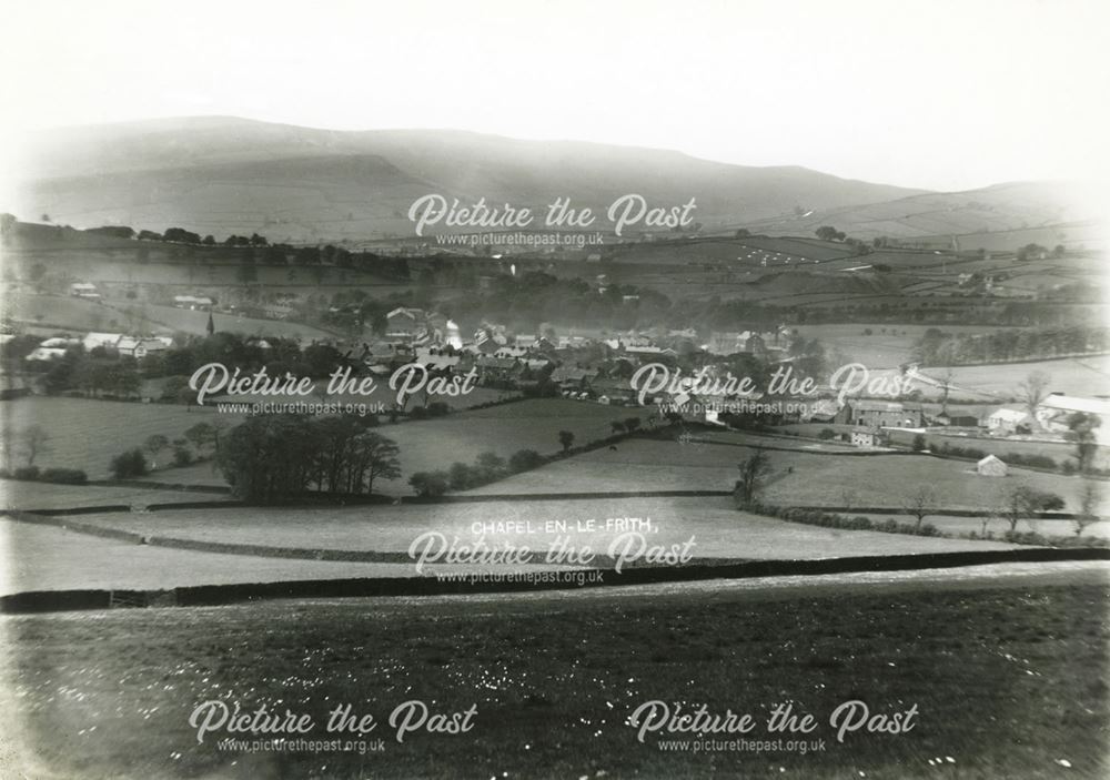 View from Ashbourne Lane, Chapel en le Frith, c 1900s
