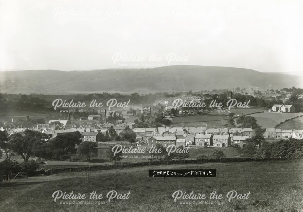 View from above Townend, Chapel en le Frith, c 1900s
