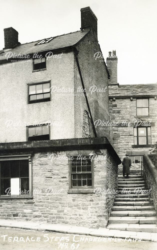 Terrace Steps, Chapel en le Frith, c 1900s