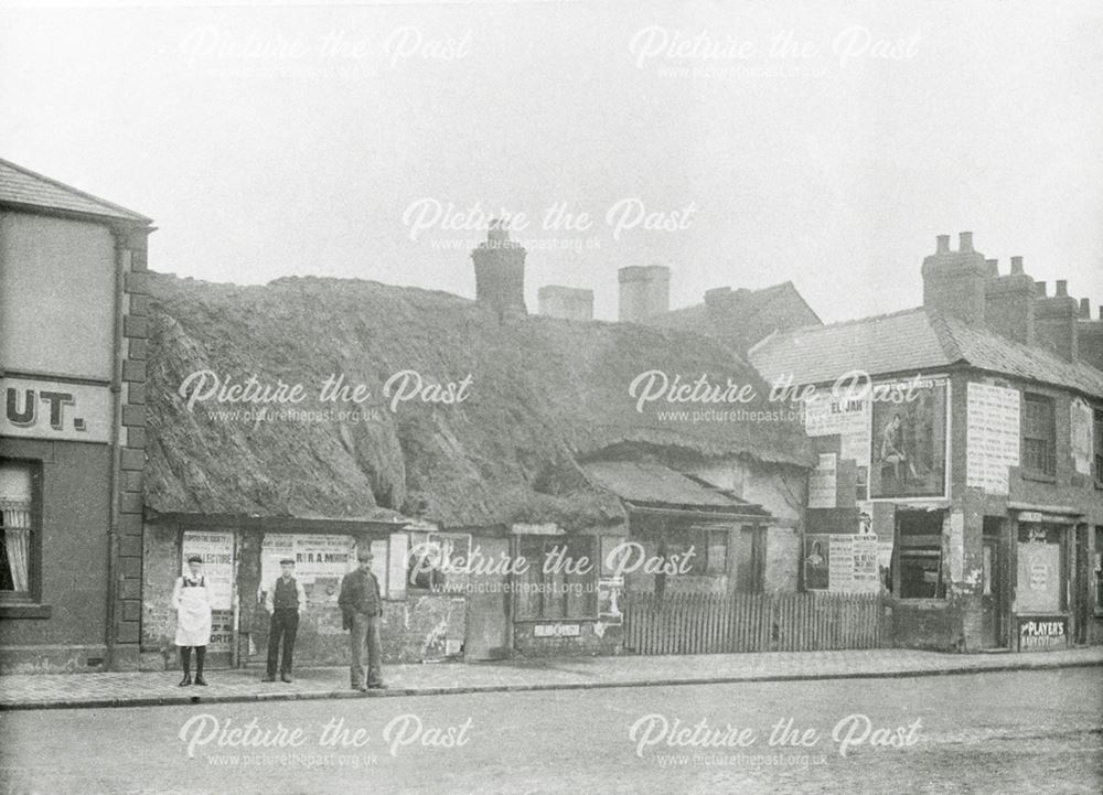 Sarah Tacey's shop, Market Place, Long Eaton, c 1908