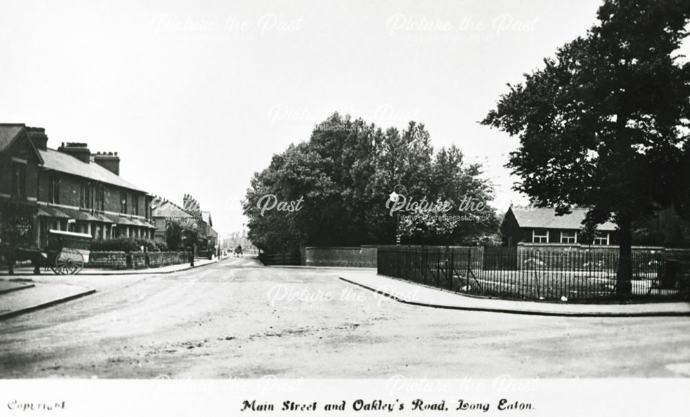 Oakley's Road from Main Street, Long Eaton, c 1910 ?