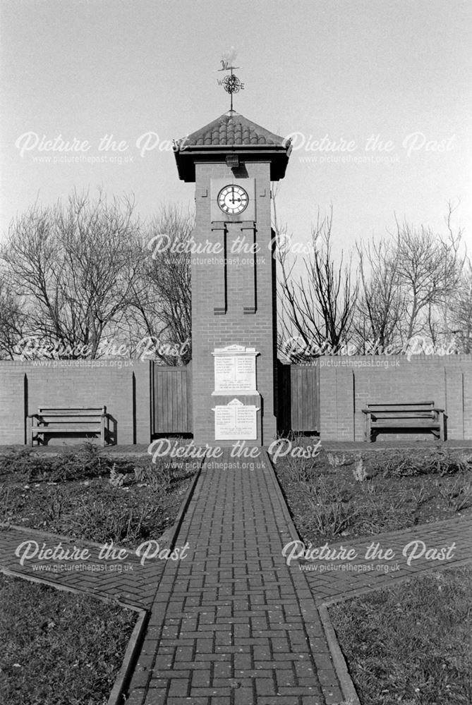 War memorial, corner of Main Street and Occupation Road, Albert Village, Swadlincote, 2002